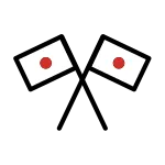 Crossed Flags SVG Icon